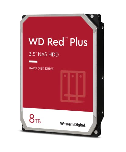 Western Digital 8TB WD Red Plus NAS Internal Hard Drive HDD