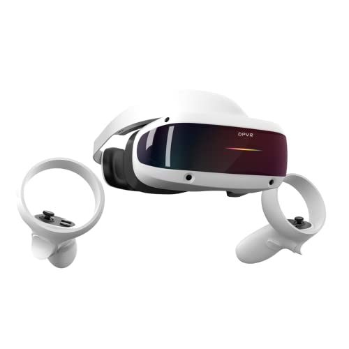 DPVR E4 VR Headsets, PCVR Headset with Controller, 120Hz Refresh Rate