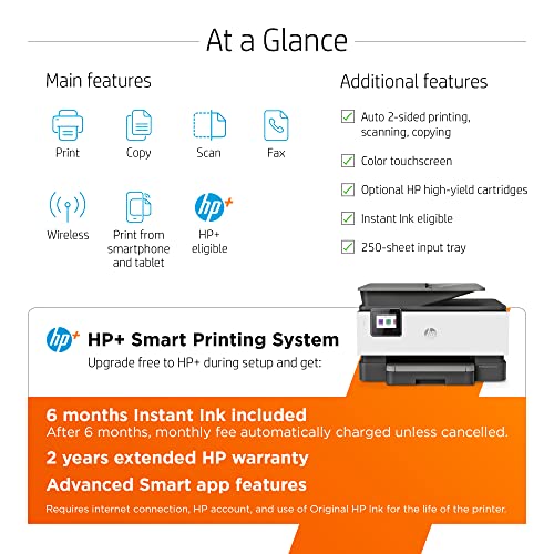 HP OfficeJet Pro 9015e Printer with bonus 6 months Instant ink