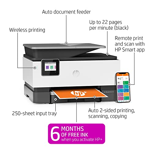 HP OfficeJet Pro 9015e Printer with bonus 6 months Instant ink