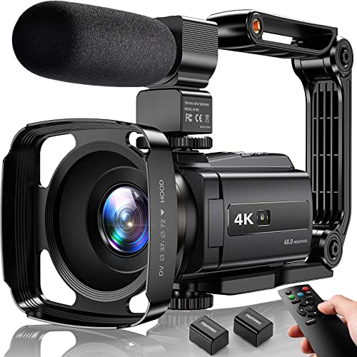 4K Video Camera Camcorder 48MP UHD WiFi
